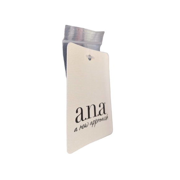 Ana Dark Blue Striped Wide Leg Pants Cotton New Size Large - Picture 4 of 10